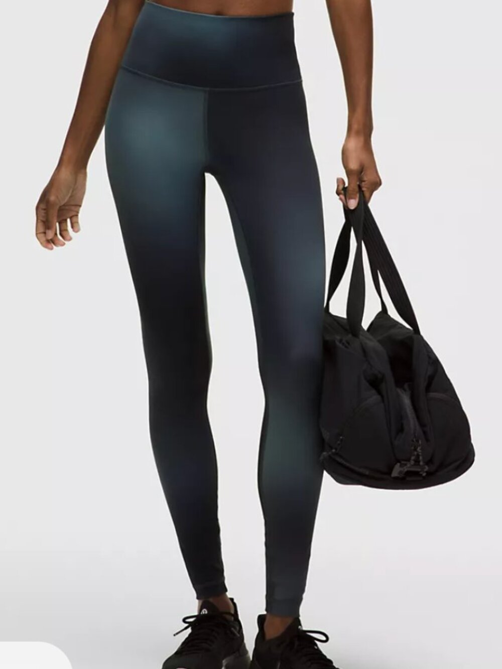 Lululemon Wunder Train High-Rise Tight 28" in Midnight Haze Black Multi, size 4